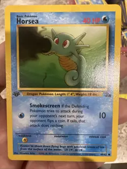 Horsea Fossil 49/62 1st Edition Regular Card - Image 1