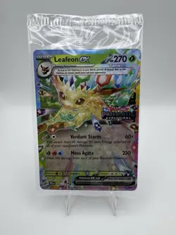 Pokemon TCG Leafeon EX 006/131 STAMPED PROMO Card Prismatic Evolutions SEALED - Image 1