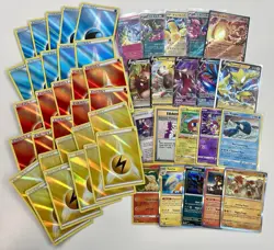Pokemon TCG Ultra Holo Radiant Energy Rare Promo EX V Professor Card Lot 50x #4 - Image 1
