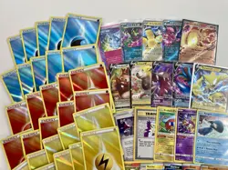 Pokemon TCG Ultra Holo Radiant Energy Rare Promo EX V Professor Card Lot 50x #4 - Image 2