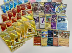 Pokemon TCG Ultra Holo Radiant Energy Rare Promo EX V Professor Card Lot 50x #4 - Image 3