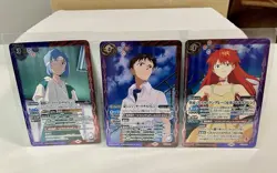 2023 BATTLE SPIRITS EVA NEON GENESIS EVANGELION Asuka Shinji Rei Holo Card - Image 1