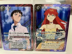 2023 BATTLE SPIRITS EVA NEON GENESIS EVANGELION Asuka Shinji Rei Holo Card - Image 2