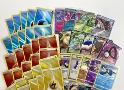 Pokemon TCG Ultra Rare Holo Radiant Energy Rare Promo EX V Alakazam Card Lot 50x - Image 2