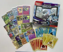 Pokemon TCG Steven's Beldum Rival Battle Deck & Pokemon Card Lot Holo Energy - Image 1