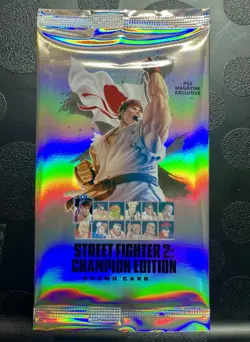 Street Fighter 2 Champion Edition Promo Card PSA Magazine Pack New Sealed - Image 1