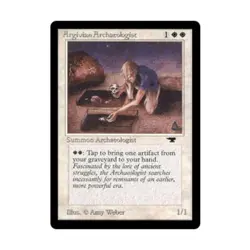 WOTC MtG Antiquities Argivian Archaeologist (R) EX- - Image 1