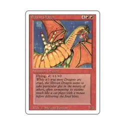 WOTC MtG 3rd Ed Shivan Dragon (R) VG- - Image 1