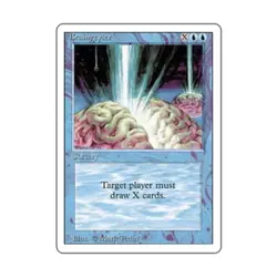 WOTC MtG 3rd Ed Braingeyser (R) VG- - Image 1