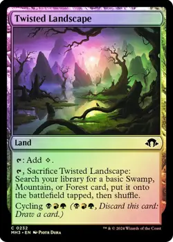 Twisted Landscape Modern Horizons 3 Foil NM Near Mint MTG Magic - Image 1