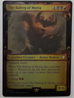 The Balrog of Moria - Showcase Scrolls Foil 449 - MTG Lord of the Rings - Image 1