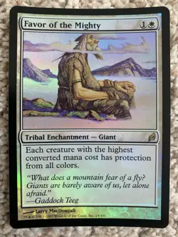 MTG Favor of the Mighty FOIL (Lorwyn) - Image 1