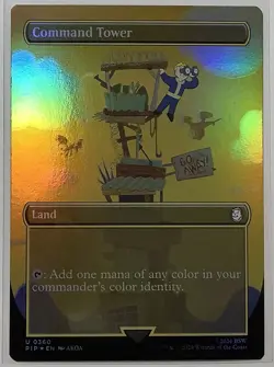 Command Tower -Borderless Foil 360 - MTG Fallout - Image 1