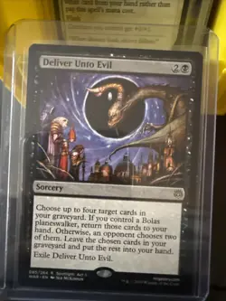 MTG Deliver Unto Evil 085/264 R War of the Spark - Rare - NM - Image 1