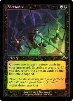 Victimize (Retro Frame) Modern Horizons 3 Foil NM Near Mint MTG Magic - Image 1