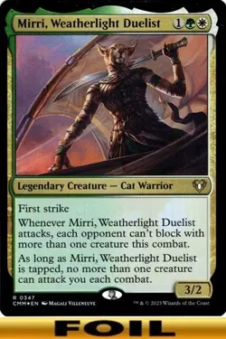 1x - Mirri, Weatherlight Duelist - FOIL #347 - Commander Masters - NM MTG - Image 1