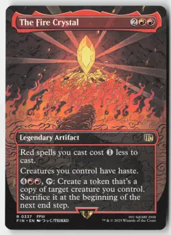 MTG - The Fire Crystal (Borderless) R FINAL FANTASY 337 LP-NM - Image 1