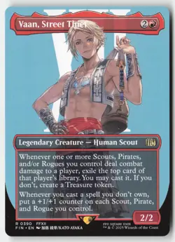 MTG - Vaan, Street Thief (Borderless) R FINAL FANTASY 390 LP-NM - Image 1