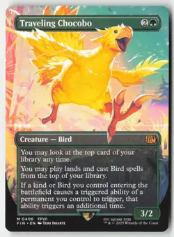 MTG - Traveling Chocobo (Borderless) M FINAL FANTASY 406 LP-NM - Image 1