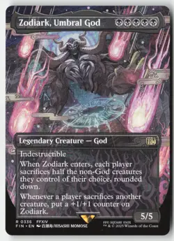 MTG - Zodiark, Umbral God (Borderless) R FINAL FANTASY 336 LP-NM - Image 1