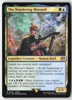 MTG - The Wandering Minstrel R FINAL FANTASY 249 LP-NM - Image 1