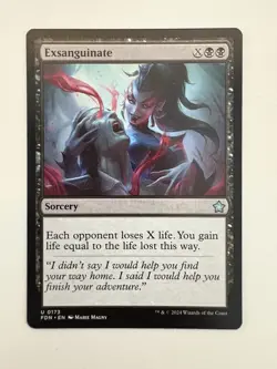 Exsanguinate MTG Magic the Gathering Card NM Near Mint FDN - Image 1