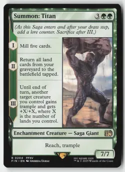 MTG - Summon: Titan R FINAL FANTASY 204 LP-NM - Image 1