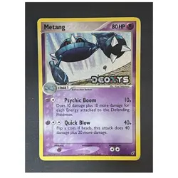 Pokemon TCG Metang 80 HP Reverse Holo EX Deoxys 40/107 Uncommon Card - Image 1