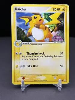 Pokemon Raichu Holon Phantoms Reverse Stamped Holo Card 51/110 - Image 1