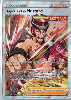 Single Strike Style Mustard Trainer Gallery Holo Pokemon Card TG28/TG30 NM - Image 1
