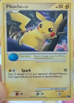 PIKACHU 9/17 POP SERIES 6 POKEMON DMG NON-HOLO Uncommon Card - Image 1