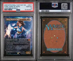 Yuna, Hope of Spira - MtG Final Fantasy Chocobo Track Foil Card #0571 - PSA 10! - Image 3