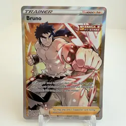 Bruno - 158/163 - Pokemon Battle Styles Sword & Shield Full Art Rare Card NM - Image 1
