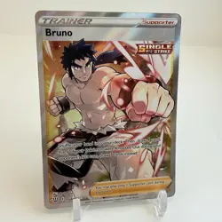 Bruno - 158/163 - Pokemon Battle Styles Sword & Shield Full Art Rare Card NM - Image 2
