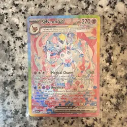 Sylveon ex 156/131 Prismatic Evolutions Special Illustration Rare Holo Card - Image 1