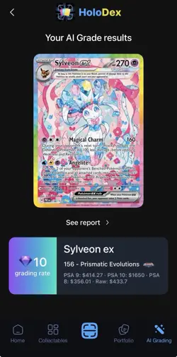 Sylveon ex 156/131 Prismatic Evolutions Special Illustration Rare Holo Card - Image 3