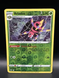 Reverse Holo Ariados 004/195 - Pokemon Silver Tempest Card - NM - Image 1