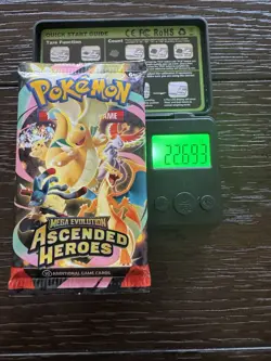 (HEAVY)🔥 22.69g Pokemon TCG Cards Ascended Heroes Booster Pack Factory Sealed ✅ - Image 1