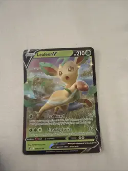 Pokemon Leafeon V SWSH194 Full Art Promo Sword & Shield Holo Card English NM+ - Image 1