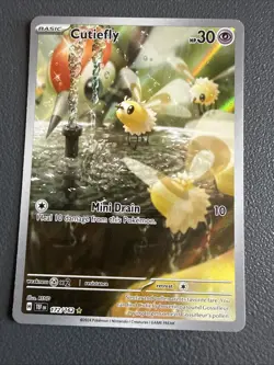 Pokemon TCG Cutiefly Illustration Rare Card 172/162 SV05: Temporal Forces - Image 1