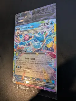 Pokemon TCG Glaceon EX Prismatic Evolutions Stamped Promo Card 026/131 Sealed - Image 2