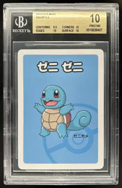 2019 Pokemon Japanese Old Maid Playing Cards Squirtle BGS 10 Pristine - Image 1