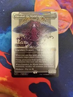 Serialized Mtg Card Emrakul, The World Anew 74/250 - Image 1