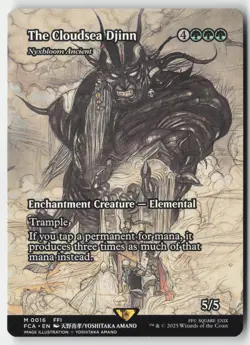 MTG - The Cloudsea Djinn - Nyxbloom Ancient (Showcase) M FINAL FANTASY: Through - Image 1