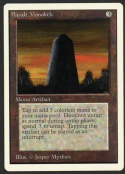 ***Unlimited Basalt Monolith*** MTG Unlimited Magic Kid Icarus - Image 1