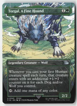 MTG - Torgal, A Fine Hound (Borderless) U FINAL FANTASY 345 LP-NM - Image 1