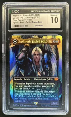 2025 Magic Final Fantasy Sephiroth Fabled SOLDIER Angel Foil #0317 CGC 10 - Image 1