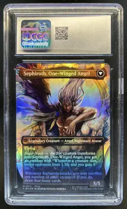 2025 Magic Final Fantasy Sephiroth Fabled SOLDIER Angel Foil #0317 CGC 10 - Image 2
