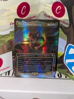 The Destined Warrior #443 RARE RAINBOW FOIL FINAL FANTASY MTG Near Mint - Image 1