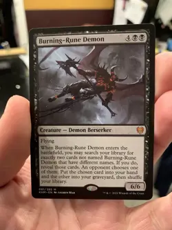 1x Burning-Rune Demon - Kaldheim - NM - MTG - Image 1